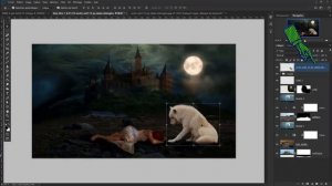 TUTORIEL PHOTOSHOP CC 2018..MONTAGE PHOTO..LES LOUPS.