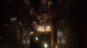 Служба в монастыре Дохиар Афон 29.04.2016 Пт. 22:15PM