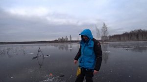 Ловля Ротана Зимой по Первому Льду. КЛЁВО Открылись на Торфяниках близ Саньково!