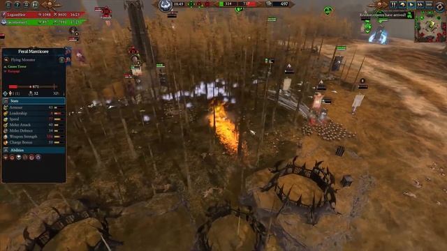 These dogs won't be put on a leash | Norsca vs Dark Elves - Warhammer 3 Domination смотреть онлайн