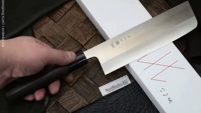 Кухонный нож Gihei-hamono SLD Nakiri 165 мм (Японская ручка) смотреть онлайн