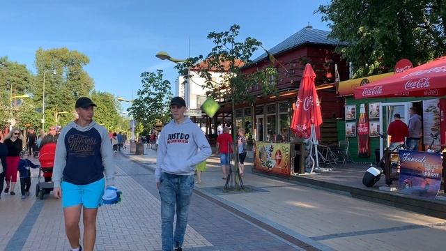 Паланга Литва (улица Басанавичюса) смотреть онлайн