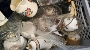 Новый поход на барахолку в Германии! Винтажная посуда, фарфор, хрусталь.