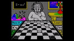 Пытаюсь объегорить Эйнштейна. Игра  "Draughts Genius"  (ZX Spectrum) - небольшой обзор игры.