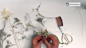 How to Make Dried Flower Hair Comb Tutorial ? Step by Step Guide