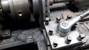 Большой шкив из тормозного диска на тв 320.
