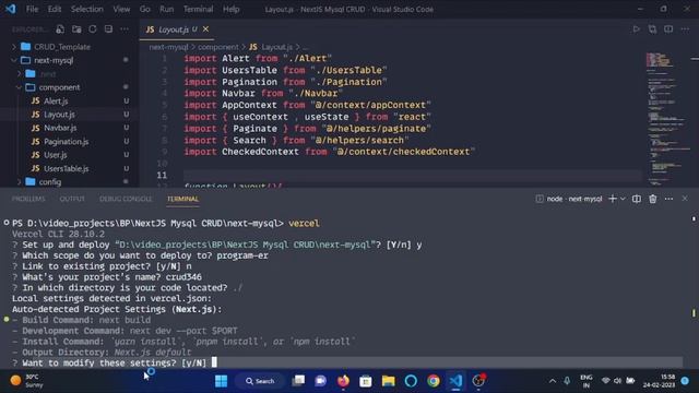 NEXTJS + MYSQL CRUD Tutorial for Beginners 2023 - #22 Deploy to vercel