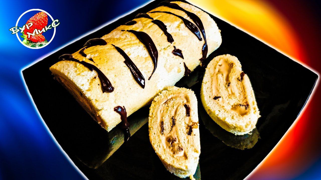 Рулет на основе японского заварного бисквита