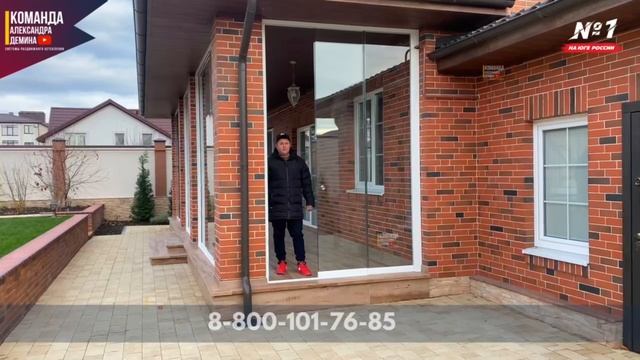 Безрамное остекление террасы