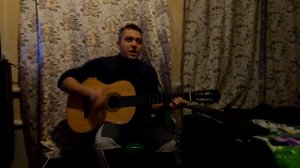 Гул мотора. Песня под гитару.