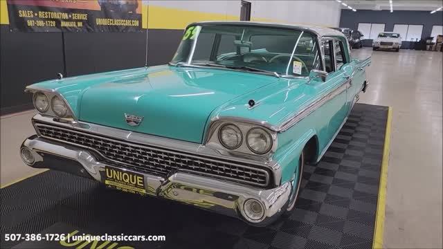 1959 Ford Fairlane 500 Galaxie Town Sedan смотреть онлайн