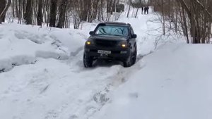 Штатная межосевая блокировка GX470. В живую горка гораздо круче