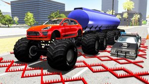 50+ Spike Strips Consecutive - Beamng drive