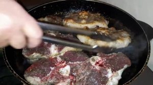 Сочный Стейк из Баранины на Сковороде  Азербайджанская кухня Деревенская Кухня Рецепты бабушки