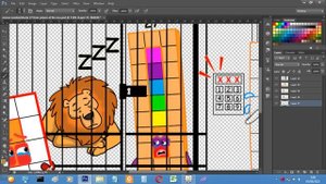 Rescue a Numberblocks 27 from Prison at the Zoo - Numberblocks fanmade coloring story