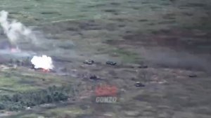 Жесть! Видео снято близ Роботино. Я никогда не видел столько прямых попаданий в коротком видео...
