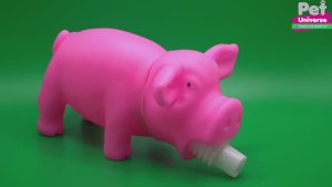 PU3027PK Игрушка для собак Pet Universe хрюкающий поросёнок со звуком, 15х6х7 см