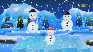 Детские песни на английском языке Five Little snowmans