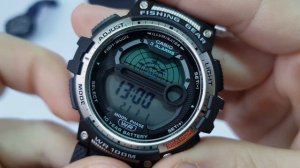 Рыбацкие часы CASIO WS-1200H-1A Fishing Gear