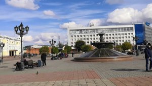 Площадь рядом с ЖД вокзалом г Красноярск