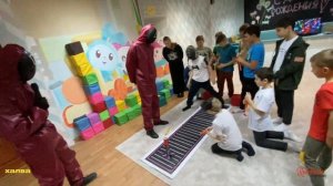 Детский выездной квест "Игра в кальмара"