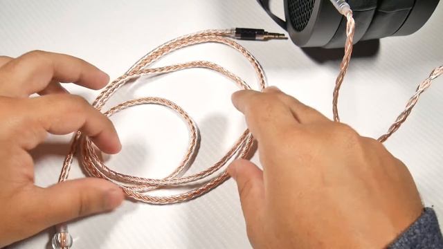 LN007008 16 Core OCC Silver Plated Mixed Headphone Cable For Hifiman Sundara смотреть онлайн