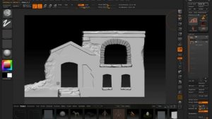 Создание стены: часть 7 - Основы скульптинга в ZBrush ч.2