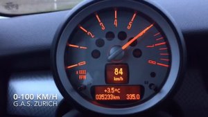 Mini Cooper S 0-100 km/h acceleration