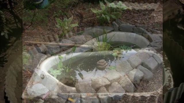 Пруд из старой ванны своими руками сделать - Просто !