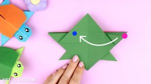 Оригами Прыгающая Черепашка из бумаги | Антистресс | Origami Jumping Paper Turtle