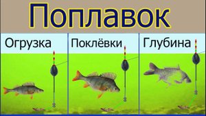 Любительская Оснастка Поплавочной Удочки. ОГРУЗКА поплавка, ПОКЛЁВКИ, Глубина. fishing. Рыбалка