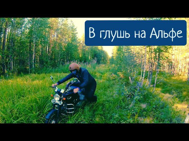 Мопед Альфа завез в глушь на озеро Вадпутук. a remote lake in Russia. a secret lake in Russia.
