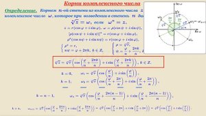 Видеоурок "Корни комплексного числа"