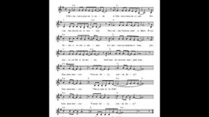 Скажем вместе: "Слава Богу" (Он с нами в долине удачи). Ноты ( Let's say together: "Thank God")