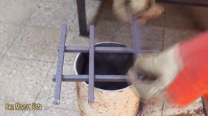 DIY SUPER FURNACE FROM A PIPE !!!