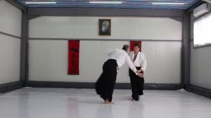 Yokomen-Uchi, Evasion, Tenchi Nage, Positive - Omote - Irimi / Aikido techniques