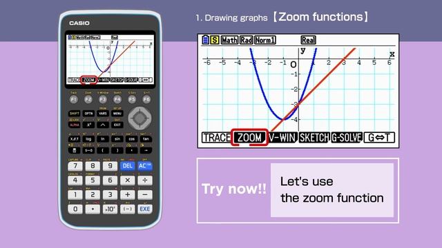 CASIO Graphic Calculator fx-CG50 Graphs - 1. Drawing graphs смотреть онлайн