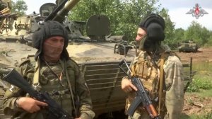 Боевая подготовка добровольцев на БМП-3