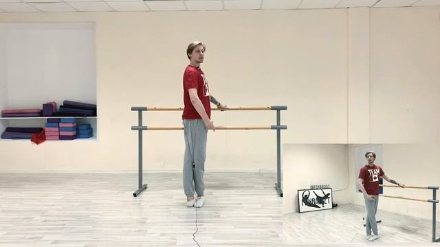 Ballet Preparation at the bar. Балет. Препарасьоны у хореографического станка