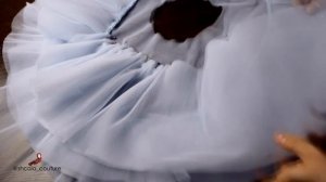 Как сшить детское платье \ Юбочка с рюшами и 3 д цветами ручной работы