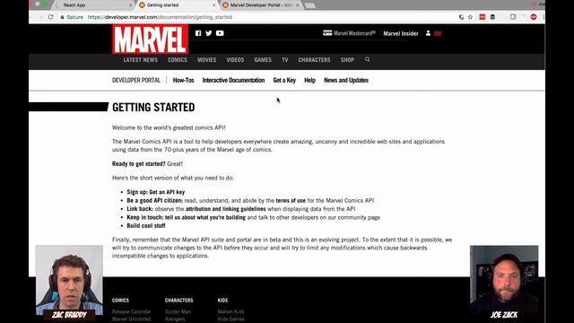 React Crash Course 2: Pulling data from the Marvel API with React