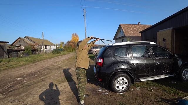27 сентября....моем машину и болтаем