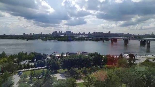 Новосибирск с колеса обозрения