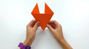 Как сделать лису из бумаги Лиса Оригами Детские поделки из бумаги Оригами для детей Zorro de papel
