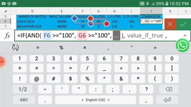 Comission sheet (@CS fir excel + Mathematics class 10th) #excelsolution #sheet