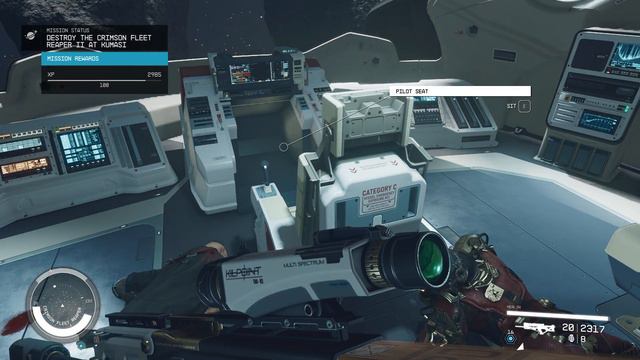 STARFIELD. Capturing Crimson Fleet Reaper B class ship смотреть онлайн