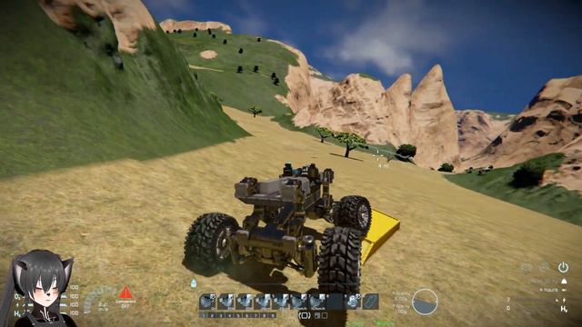 This Custom Suspension Rotates its Axle, Space Engineers смотреть онлайн