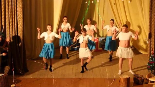 Новогодний танец для парней смотреть онлайн
