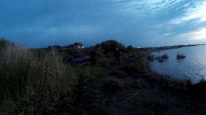 Ловля спящего карася в непогоду на озере Уелги! Рыбалка с ночевкой