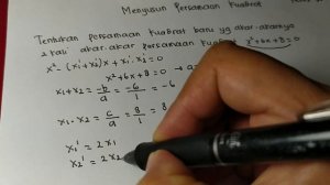 Kelas 9 | (Part1) Menyusun Persamaan Kuadrat yang akar2nya 2 kali akar Persamaan Kuadrat x²+6x+8 =